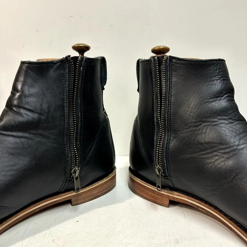 EUC Rancourt & Co. x Helm Pablo Boot Zipper Moto Made in Maine USA 11.5 D